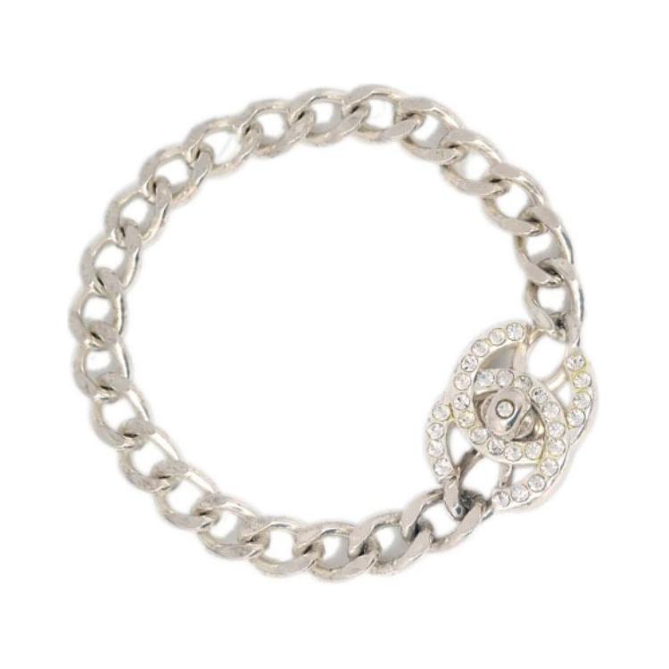 CHANEL 1996 Cc Turn lock Chain Bracelet
