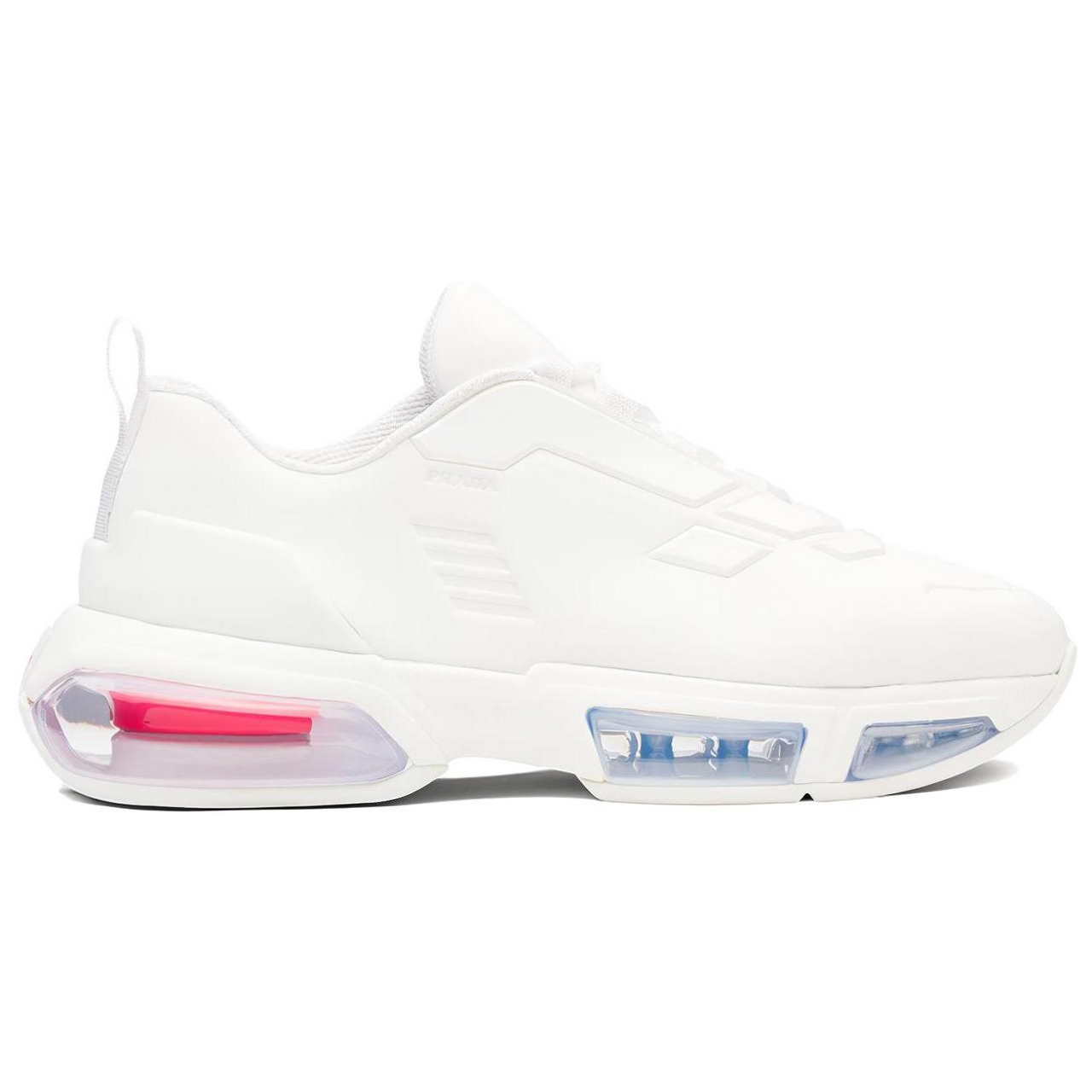 PRADA Collision Casual Shoes Women's Low-Top White
