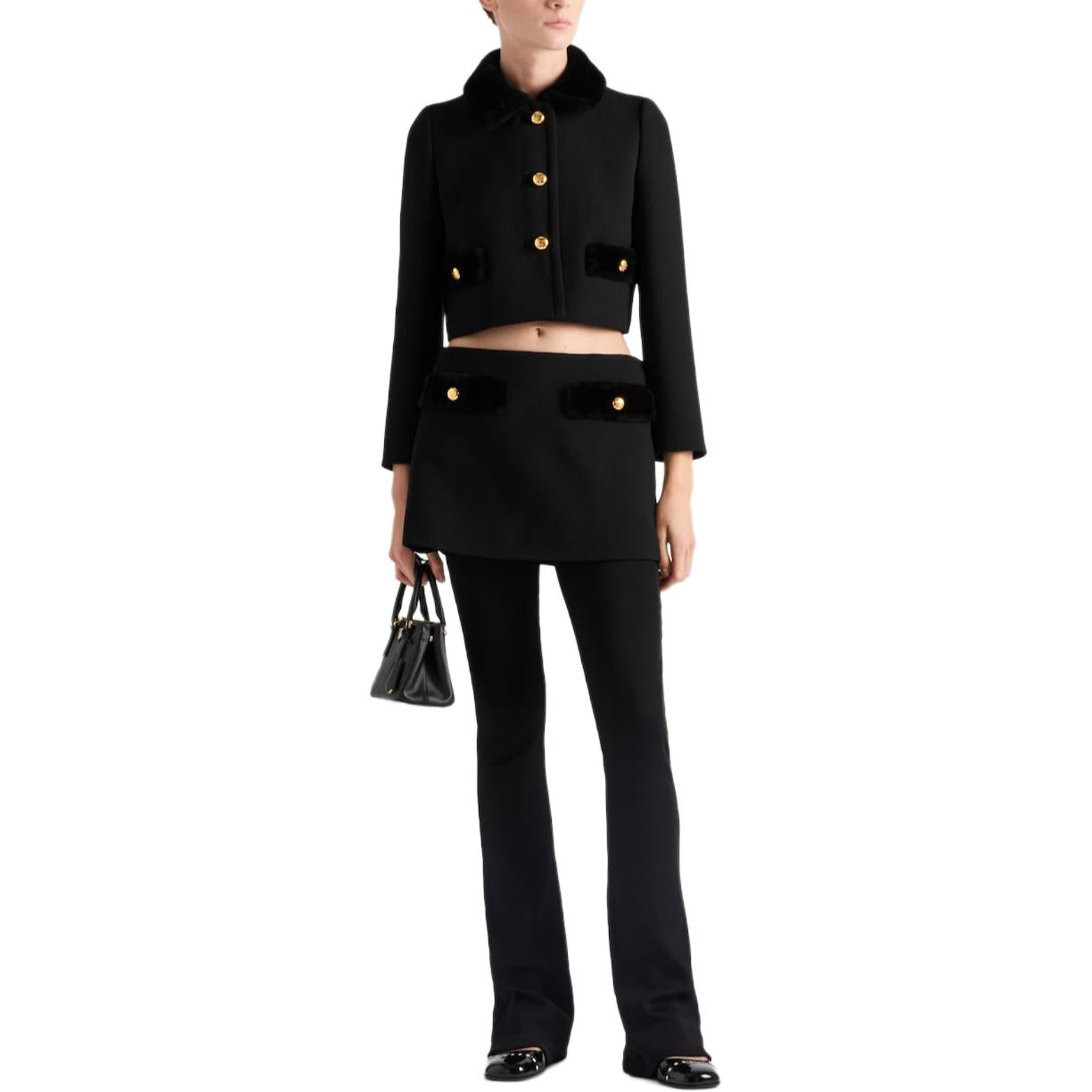 PRADA Button Up Cropped Jacket
