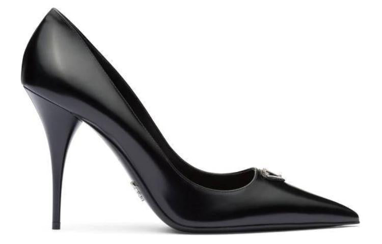 PRADA Cone Heel High Heels Women's Black