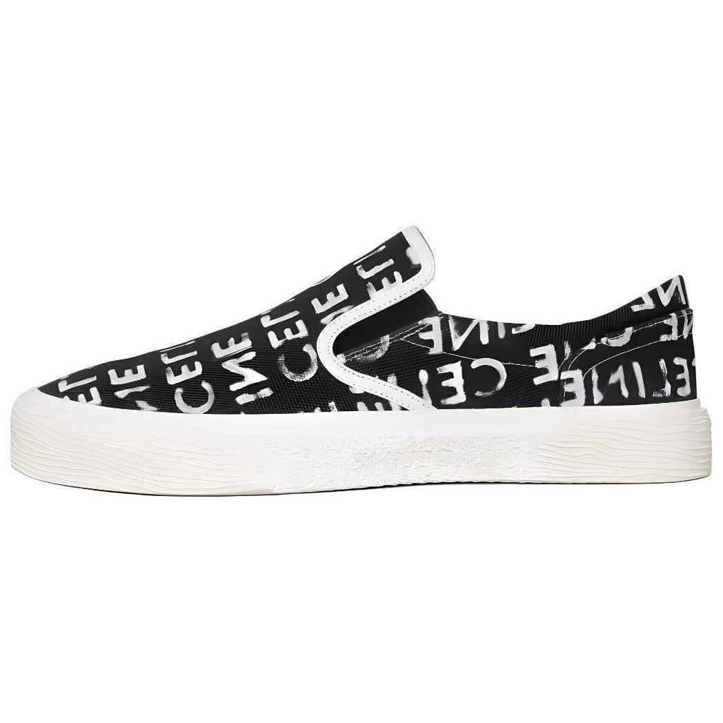 CELINE Elliot Low Top Skateboard Shoes Men's Black