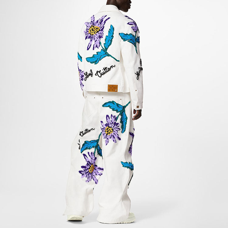 LOUIS VUITTON SS23 Denim Jacket Men's White