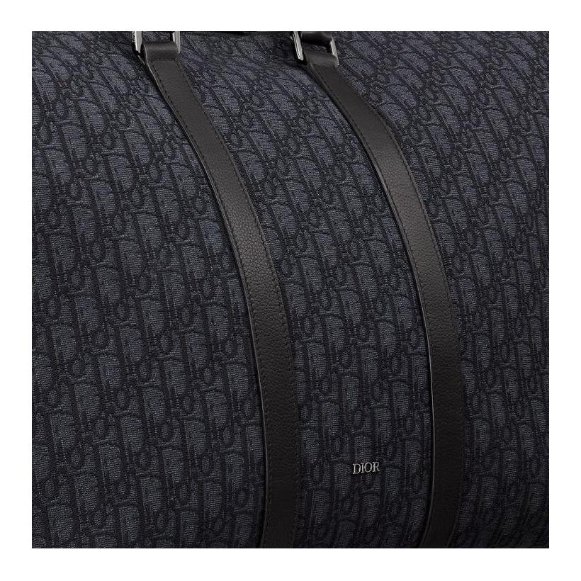 DIOR Cotton Shoulder Bag Crossbody Bag Handbag Men's Black