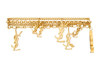 SAINT LAURENT Cassandre Logo charm Bracelet