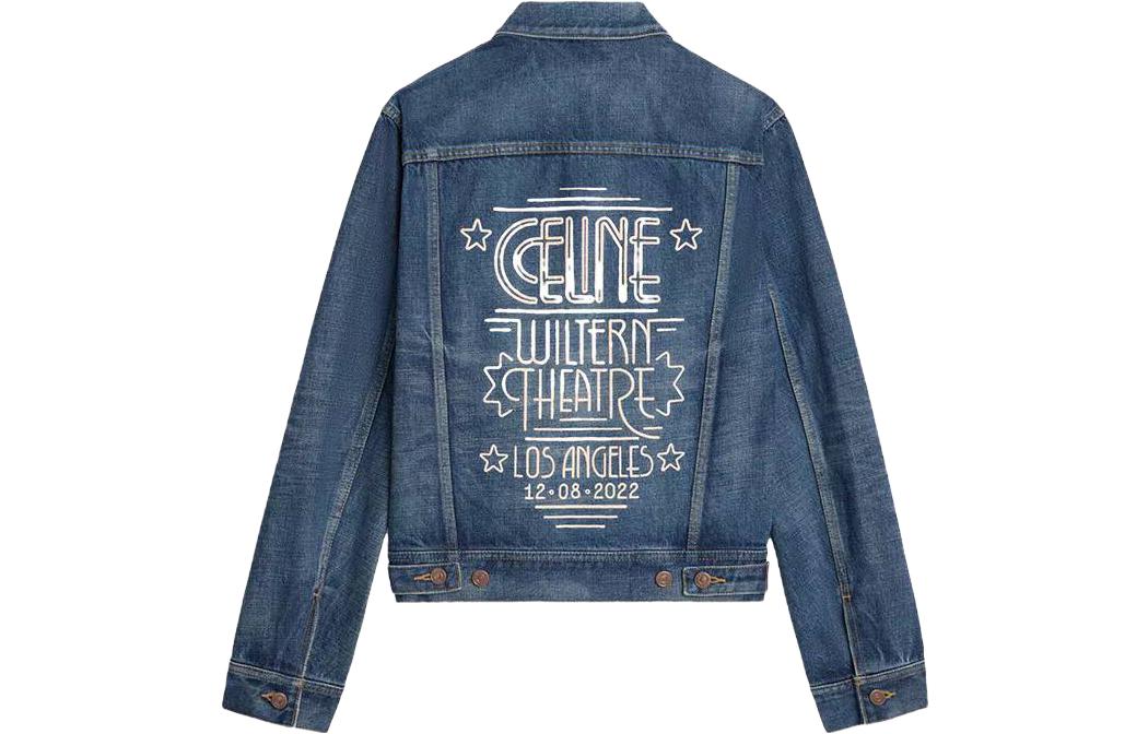 CELINE Denim Jackets Women's Blue