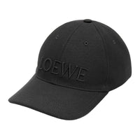 LOEWE Cotton Baseball Caps Unisex Black