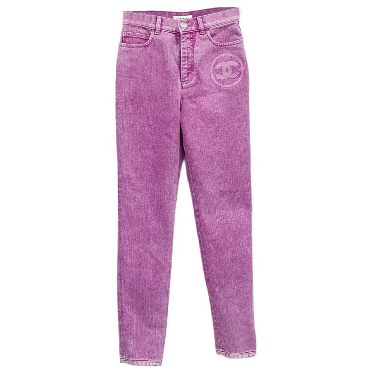 CHANEL Jeans Women's Pink Purple