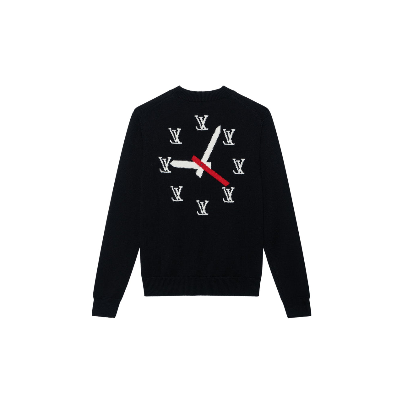 LOUIS VUITTON Clock Instarsia Pullover