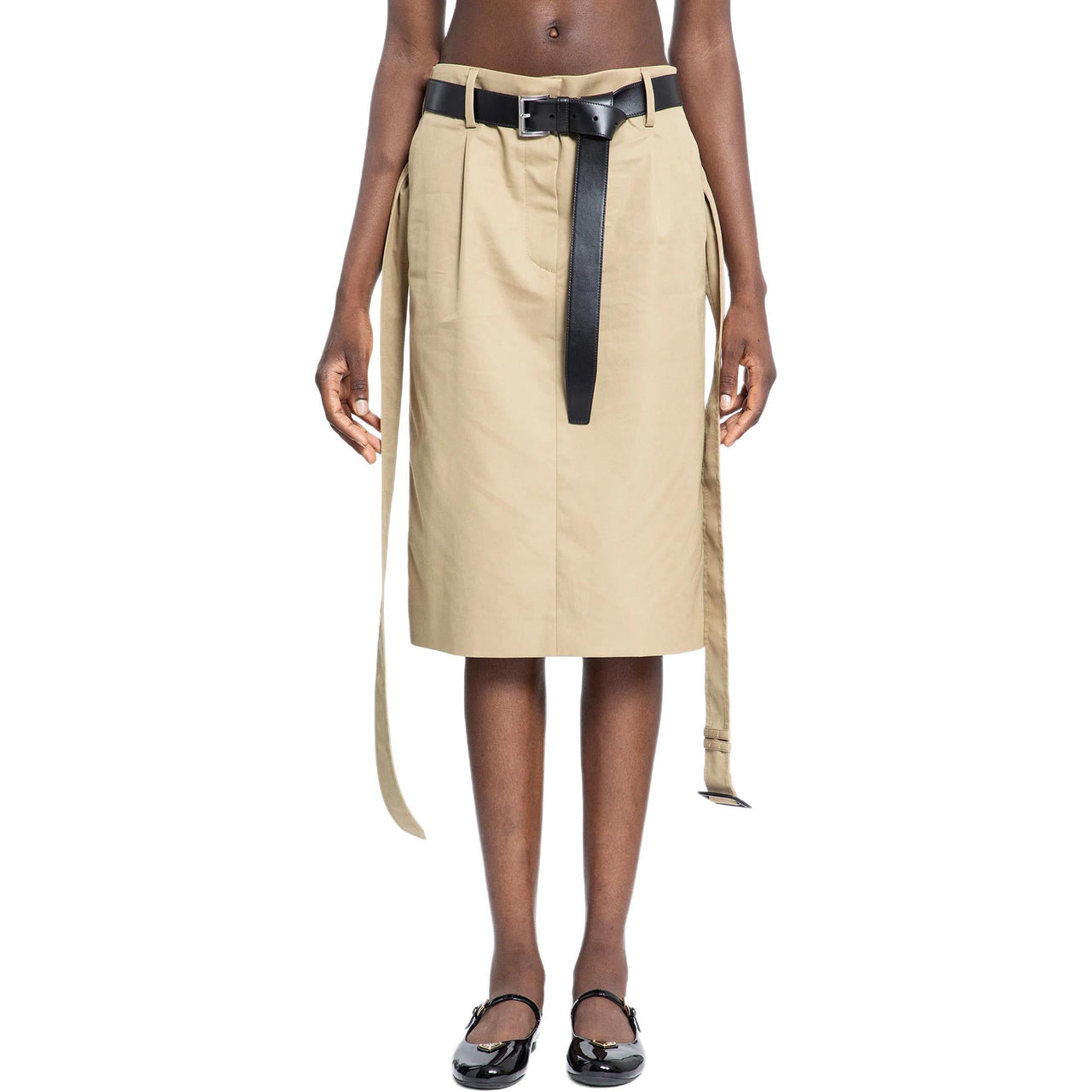 PRADA Casual Short Skirts Women's Beige