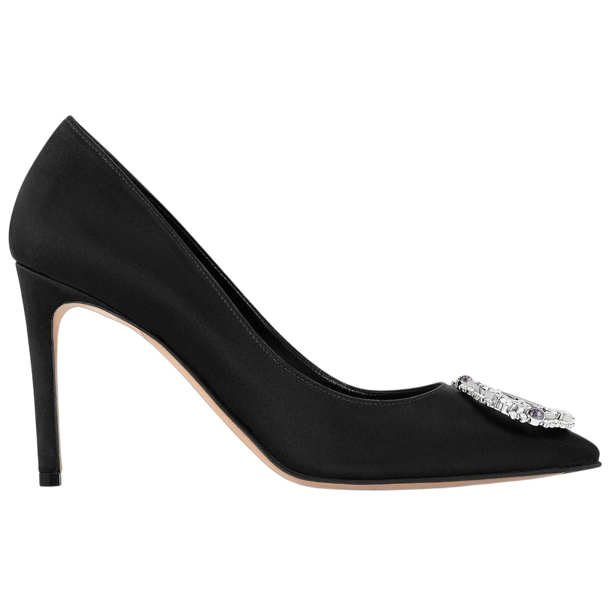 LOUIS VUITTON Met Slim Heel High Heels 9cm Women's Black