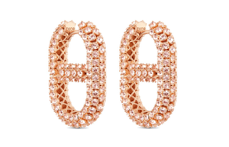 DIOR 30 Montaigne Earrings Women's Pink