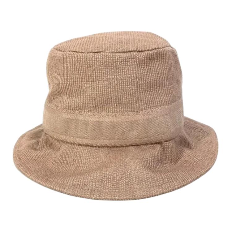 DIOR Cotton Viscose Polyester Bucket Hats Women's Brown