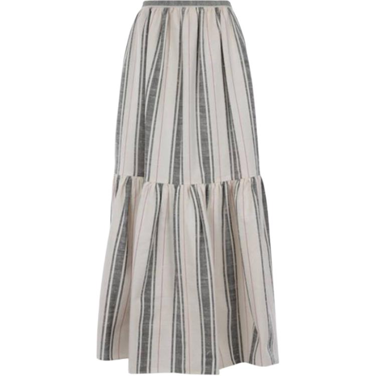 DIOR Casual Long Skirts Women's Gray