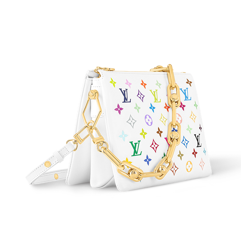 LOUIS VUITTON X Takashi Murakami Coussin Pm White Multicolored