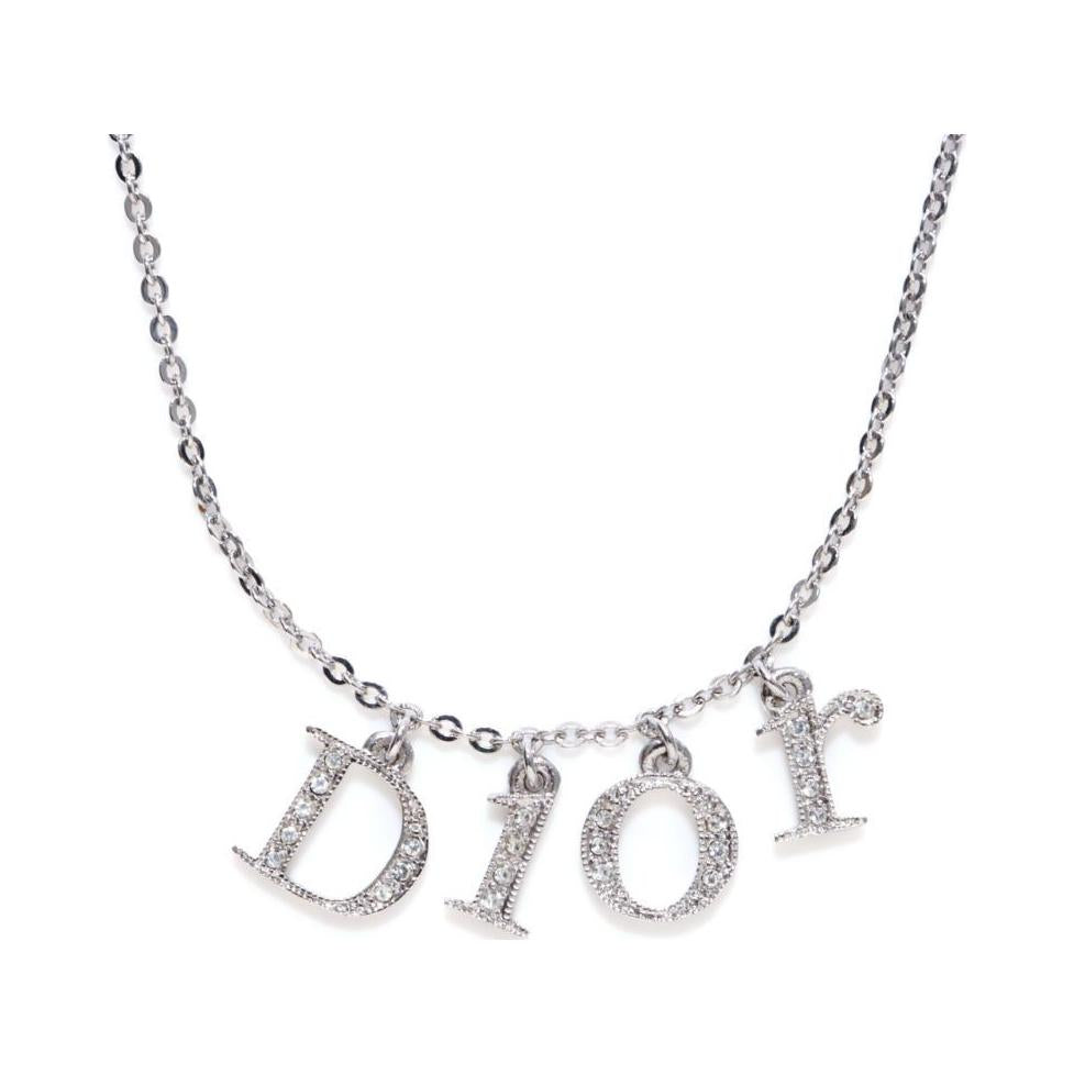 DIOR Rhinestone Bracelets Women's Silver