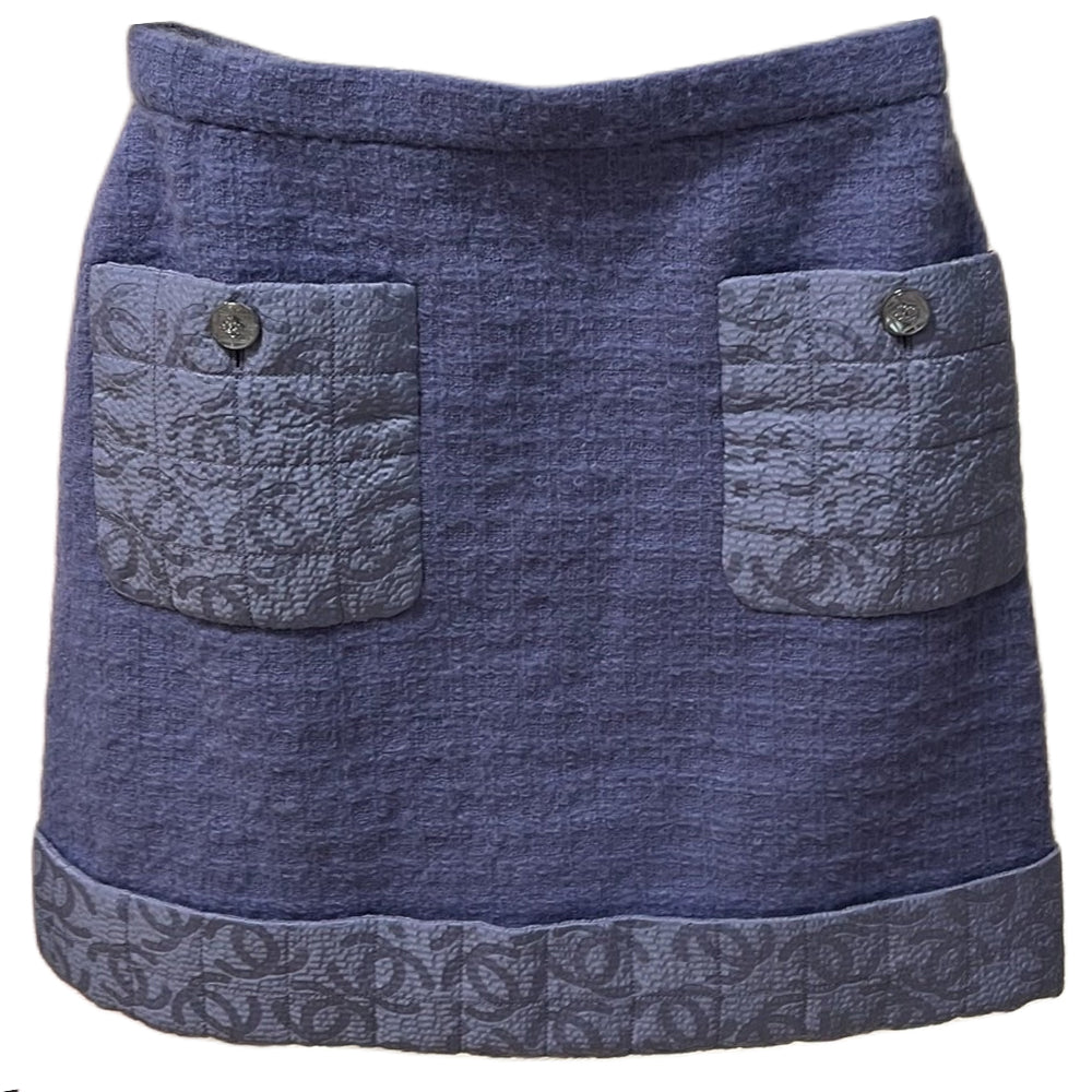 CHANEL Casual Short Skirts Women's Purple