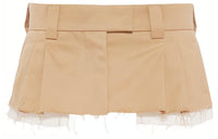 MIU MIU SS22 Casual Short Skirts Women's Khaki