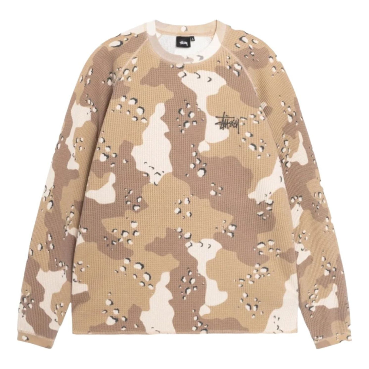 Stussy Raglan Thermal LS Crew 'Desert Camo' 1140356-DCMO