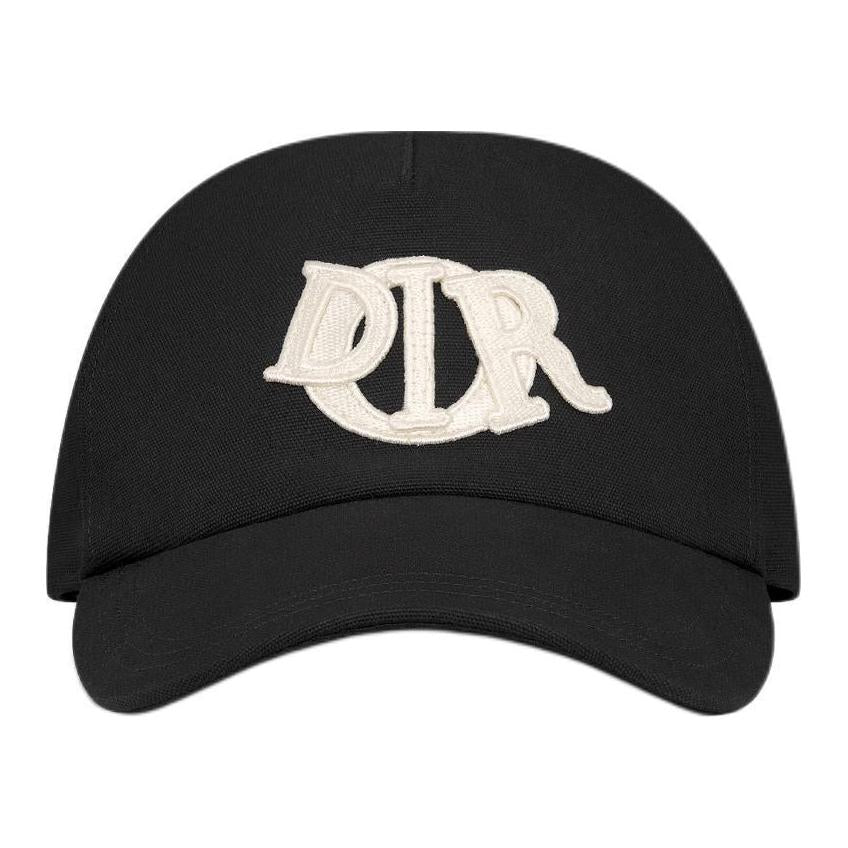 DIOR Cotton Canvas Baseball Caps Unisex Black
