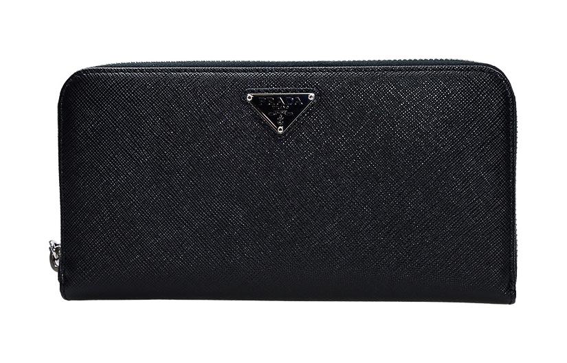 PRADA Cow Leather Wallet Regular Men's Black