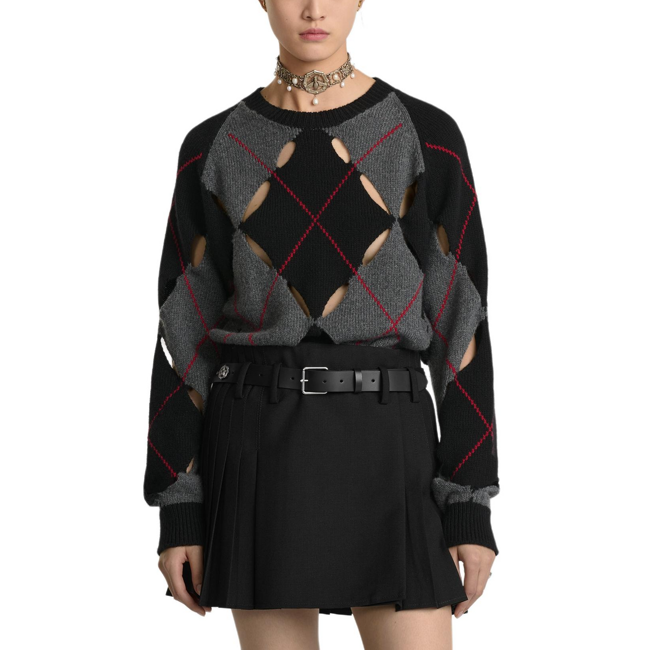 DIOR All Over Patterned Crewneck Jumper