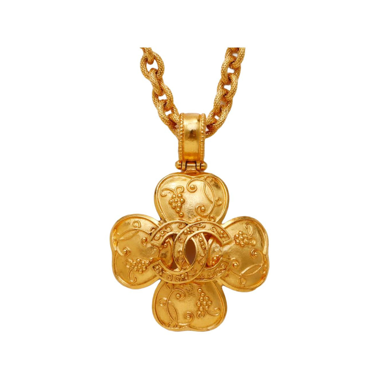 CHANEL 1996 Clover Necklace