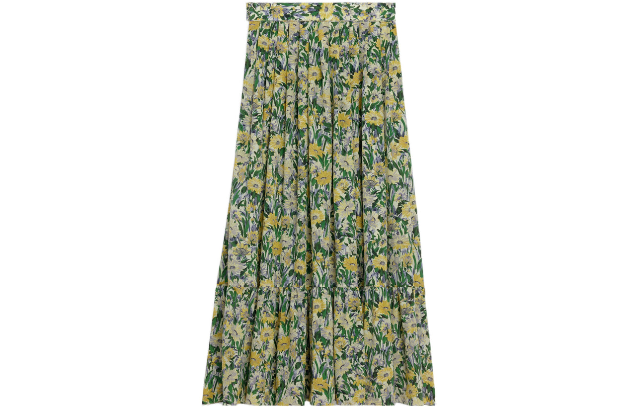 CELINE Casual Long Skirts Women's Green