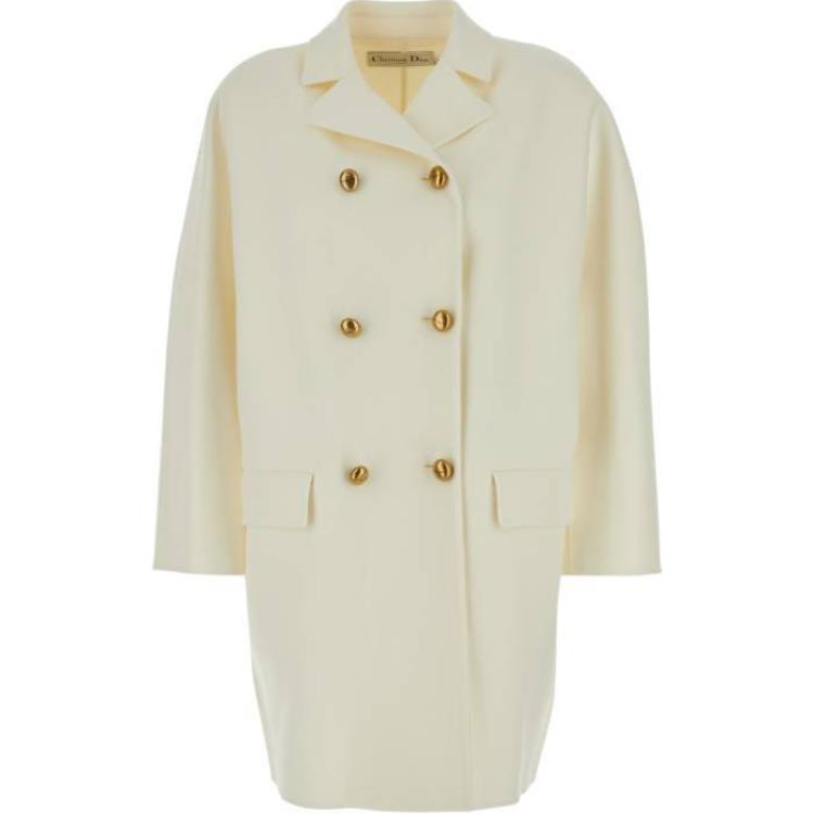 DIOR Coats Women's Ecru