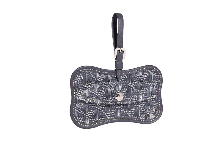 GOYARD Chien Gris Canvas With Leather Pet Bag Merch Unisex Gray