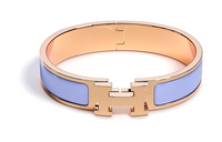 HERMES Enamel Bangles Women's Purple