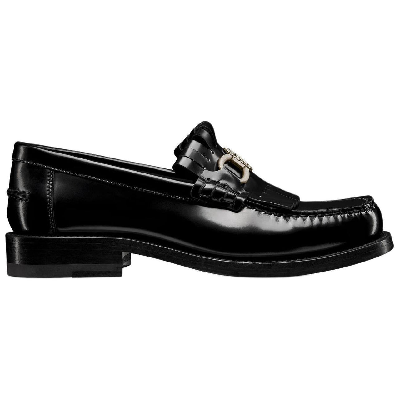 DIOR Emblem Loafers Women's Black