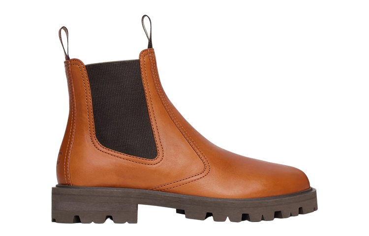 CELINE Chelsea Boots Women's Honey