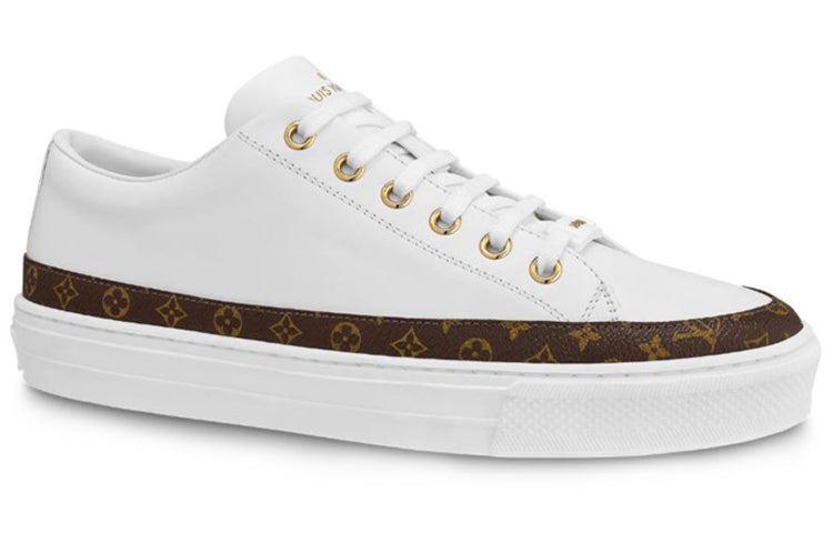 LOUIS VUITTON Lv Stellar Calfskin Sports Shoes White Women's