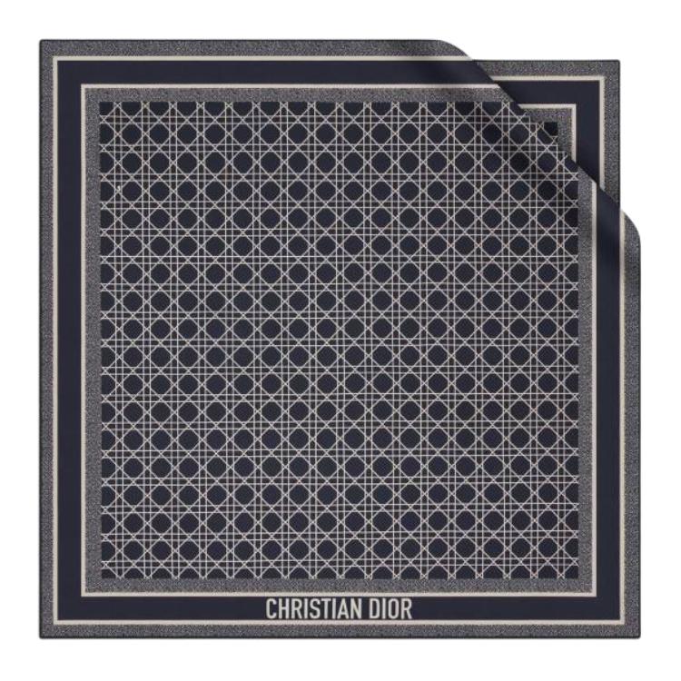 DIOR Silk Silk Scarves Unisex Black