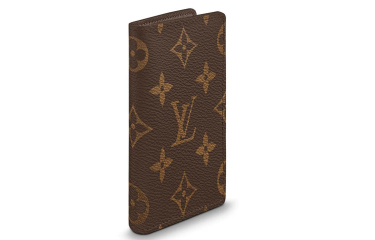 LOUIS VUITTON Pocket Organizer Coated Canvas Card Holder Wallet Unisex Brown