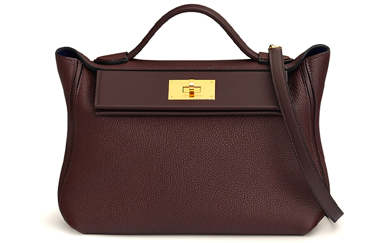 HERMES 24/24 Togo With Swift Calfskin Handbag Shoulder Bag Crossbody Bag Women's Two-Tone Multicolor