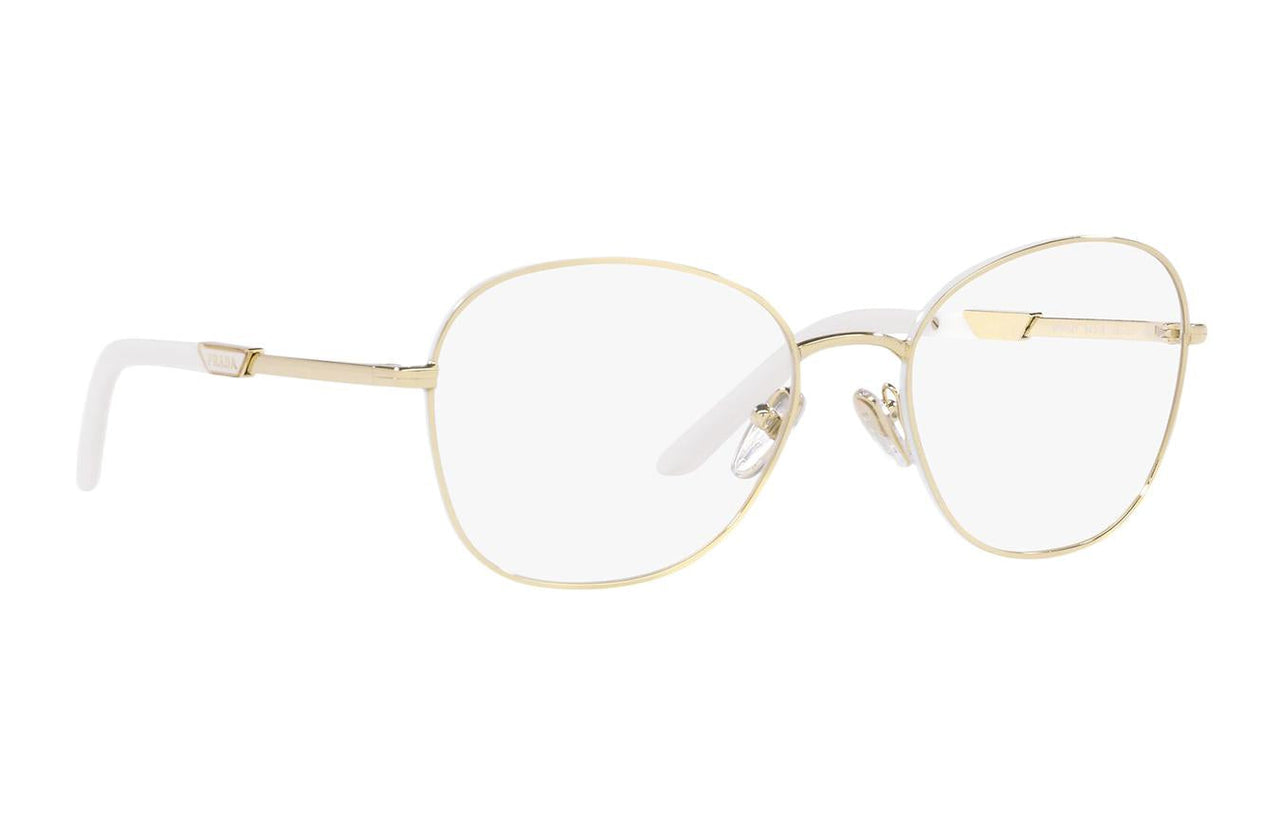 PRADA Eyeglass Frames Unisex Gold