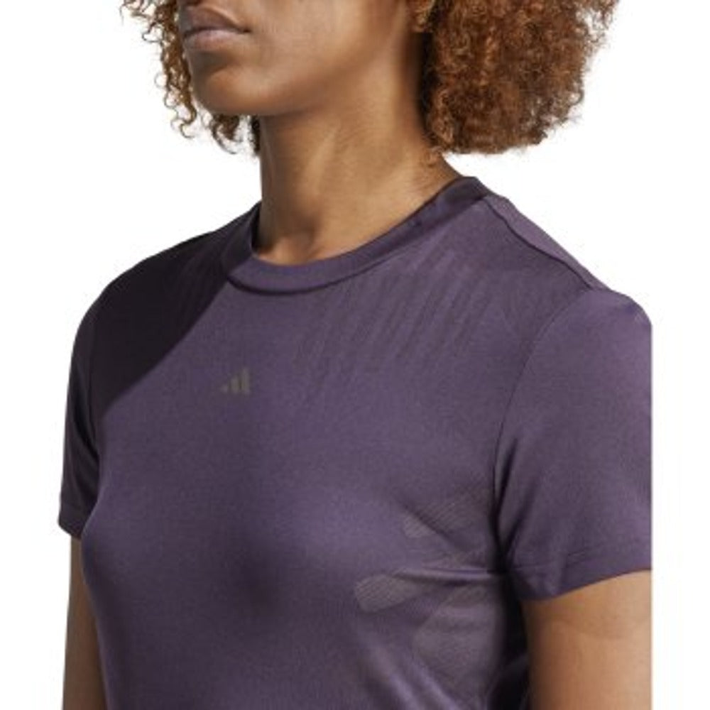 (WMNS) adidas HIIT Airchill Training T-Shirt Asia Sizing 'Purple' IP9658