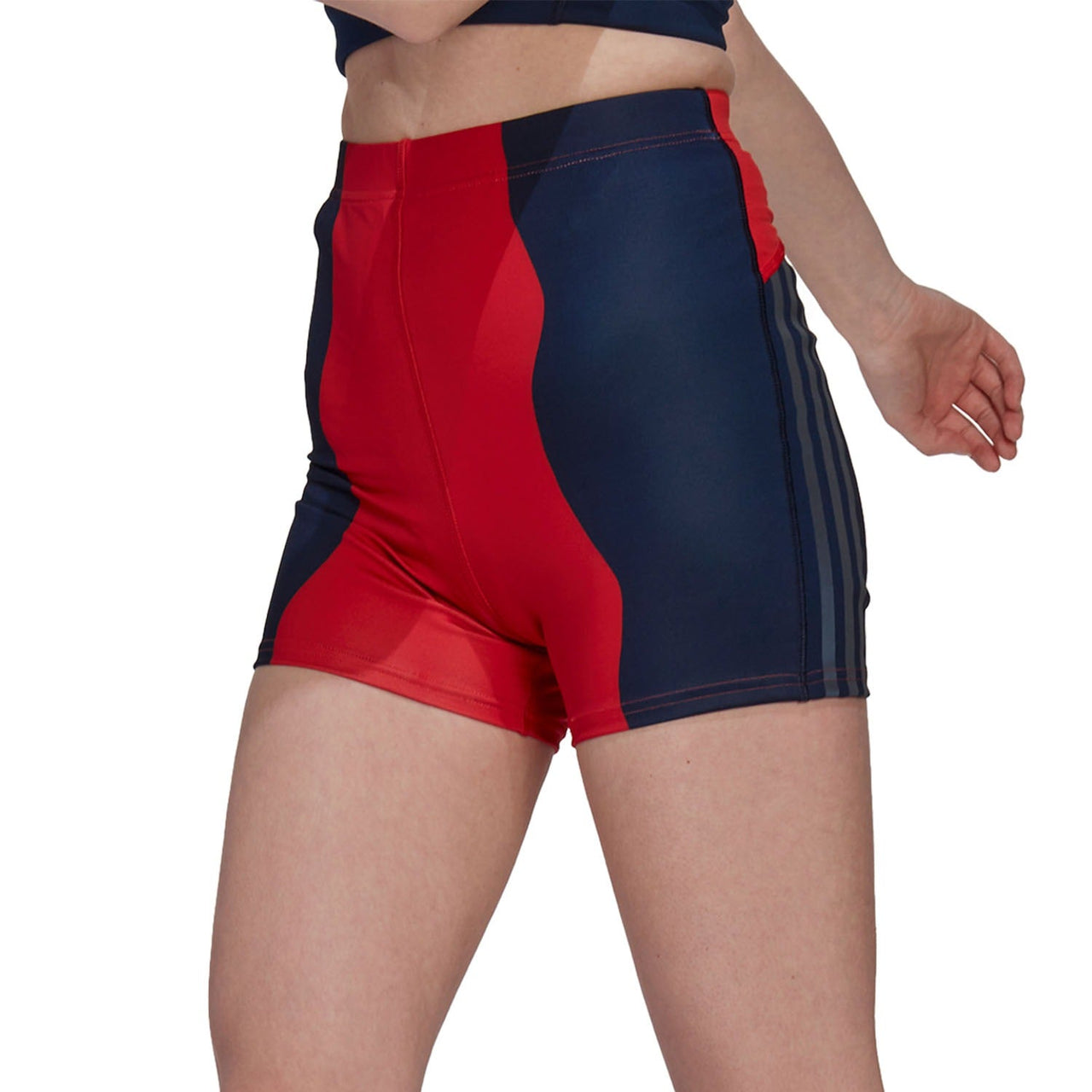 (WMNS) adidas x Marimekko Run Icons Bike Shorts Asia Sizing 'Red Navy' HH7321