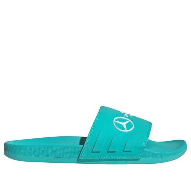 adidas x Mercedes AMG Adilette Slides Asia Sizing 'Petronas Formula One Team Mint Rush' JR1071