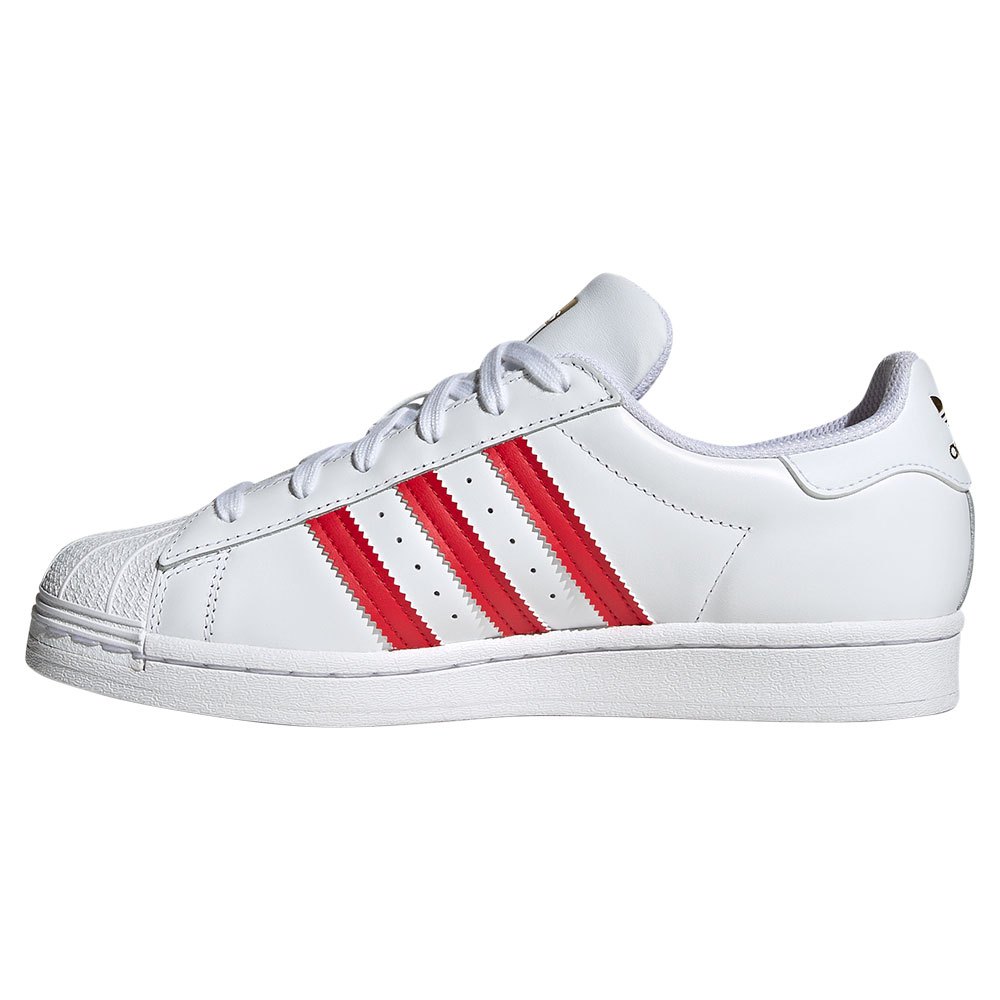 (WMNS) adidas Superstar 'White Better Scarlet' HQ1903