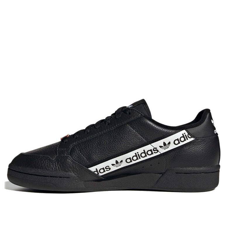 adidas Continental 80 'Wordmark Side Stripe - Black White' H68724