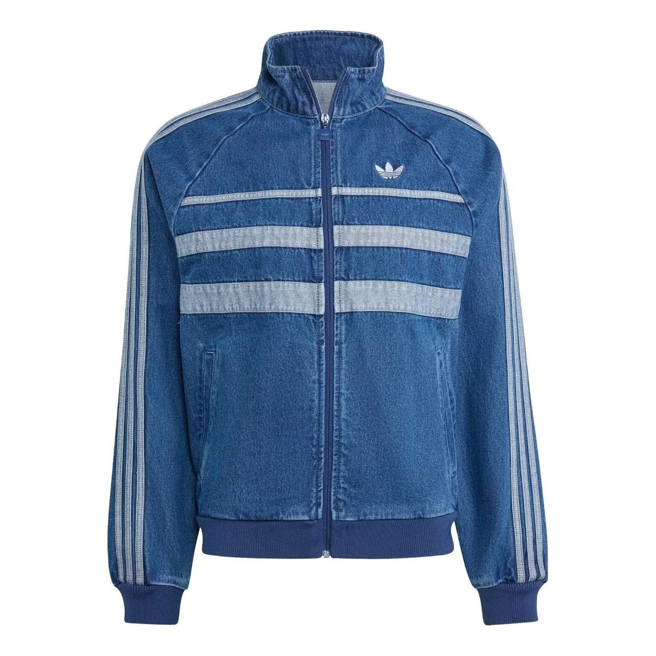 adidas Adicolor Fast Blue Denim Track Jacket Asia Sizing 'Light Denim' JX6457