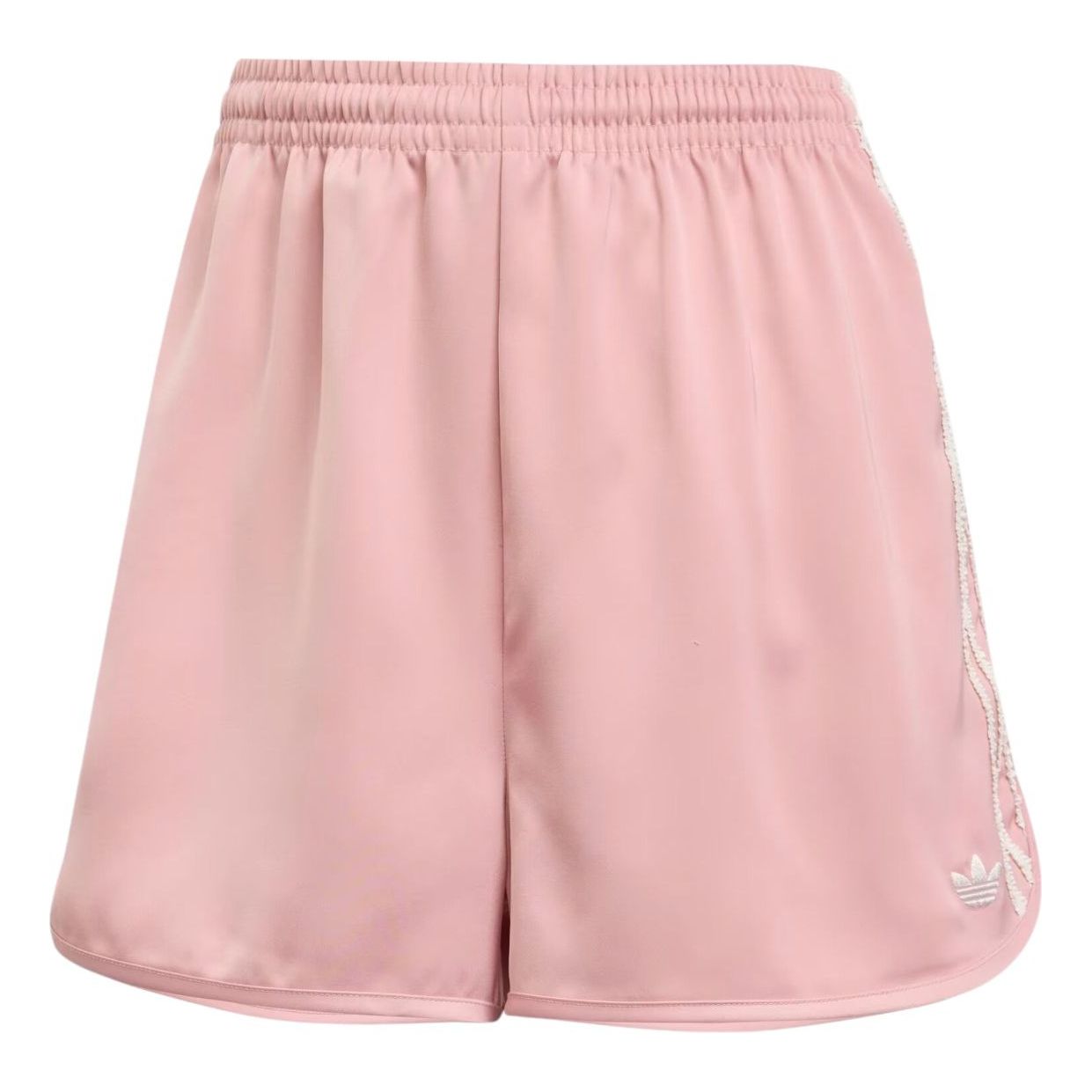(WMNS) adidas Satin Shorts Ruffle 3-Stripes 'Wonder Mauve' KC8818