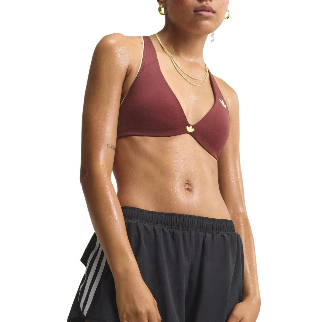 (WMNS) adidas Sport Light Support Bra Asia Sizing 'Maroon' KT6955