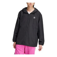 adidas Originals Trefoil Windbreaker 'Black White' IZ1844