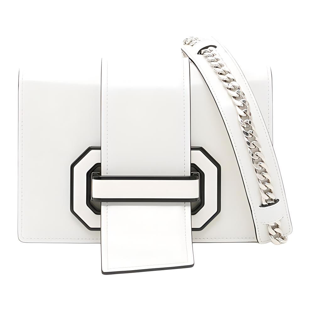 PRADA Cow Leather Shoulder Bag, Crossbody Bag Women's White