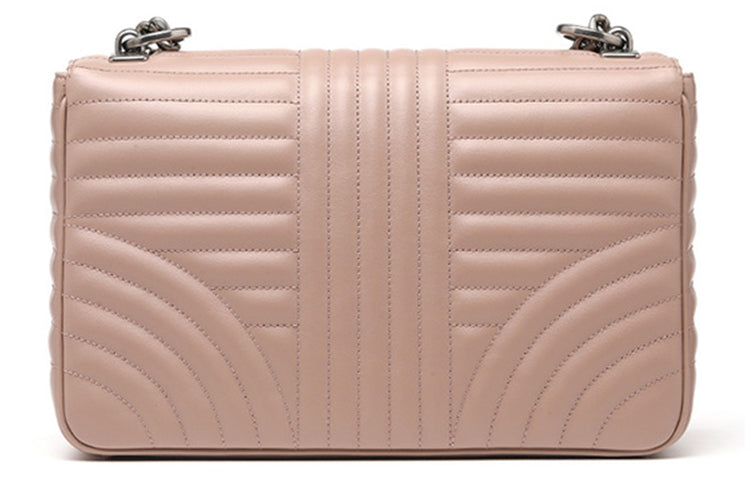 PRADA Cow Leather Small Square Bag Shoulder Bag Handbag Women's Nude