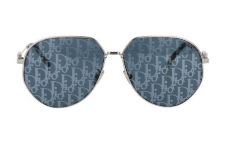 DIOR Irregular Shape Sunglasses Unisex Silver