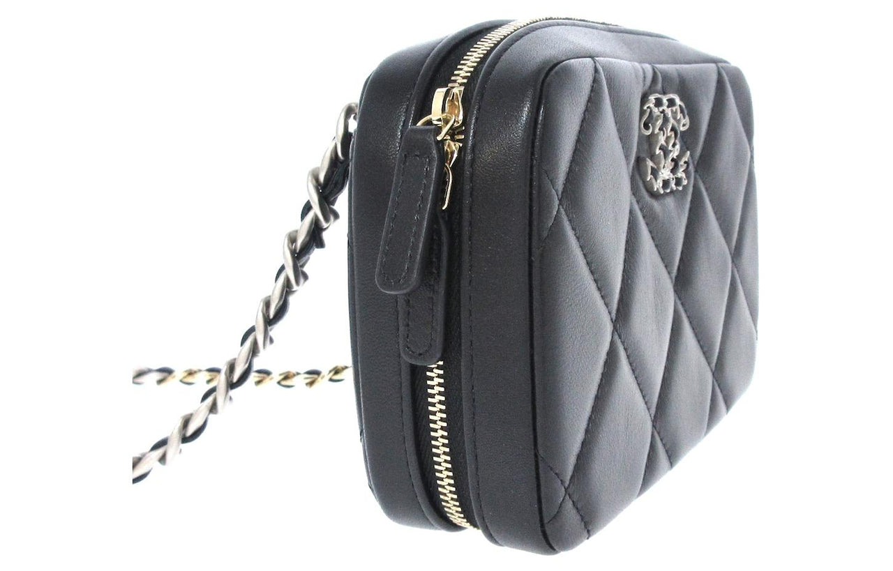 CHANEL 19Bag Lambskin Camera Bags Crossbody Bag Shoulder Bag Women's Black